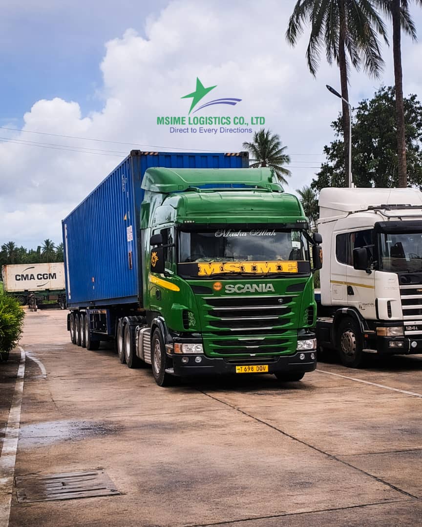 MSIME Logistics truck in the company yard